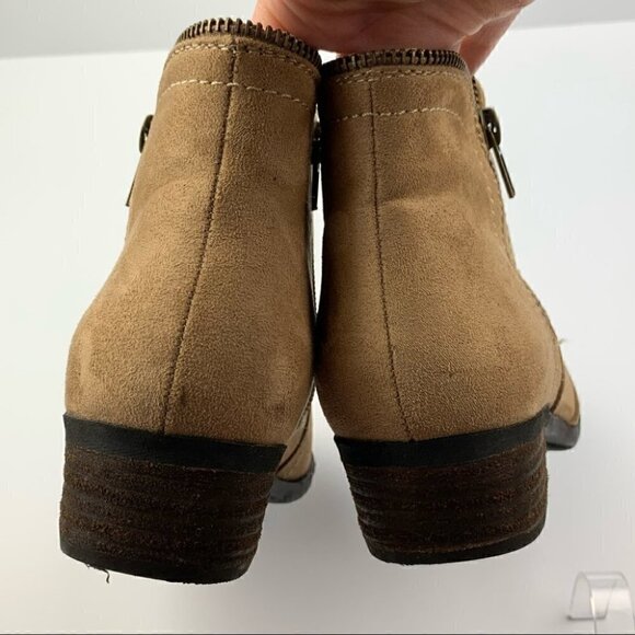 Just fab Tuvee ankle booties 7 37.5 tan western - Picture 8 of 12